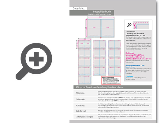 Product Bild pappbilderbuch_mit_lay-flat-bindung__din_a4_hoch__28_seiten__4_4-farbig_beidseitig_bedruckt